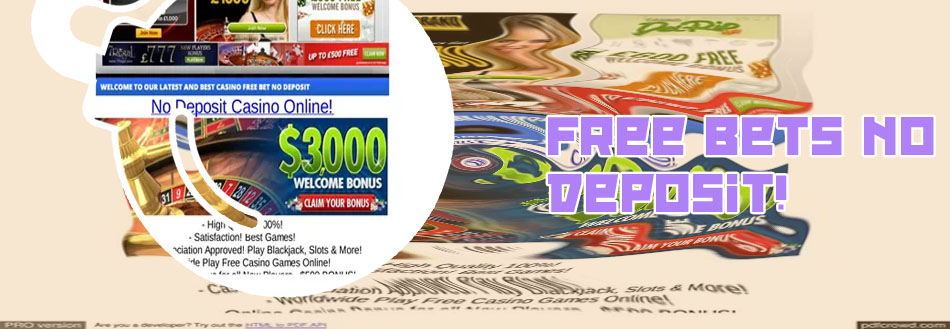 Free online bet no deposit